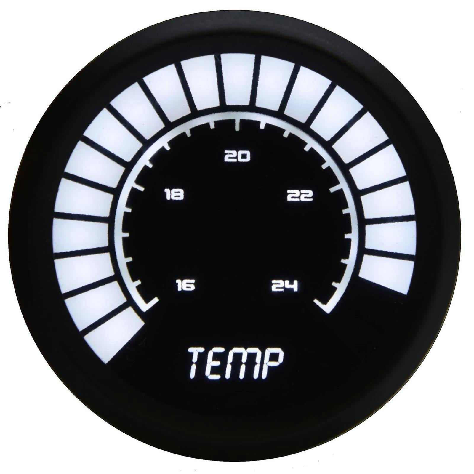 Intellitronix B9113W Analog Water Temp Gauge, White