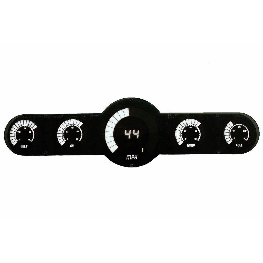 Intellitronix BG10001W Bargrph 5.5 Gaugeuge Kit, White