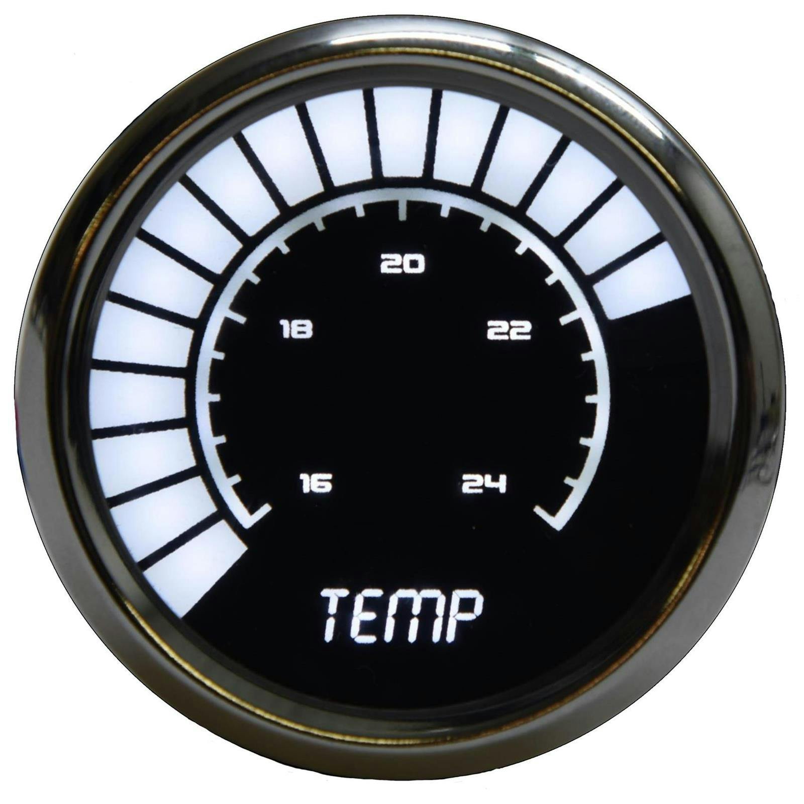 Intellitronix BS9113W Analog Water Temp Gauge, White