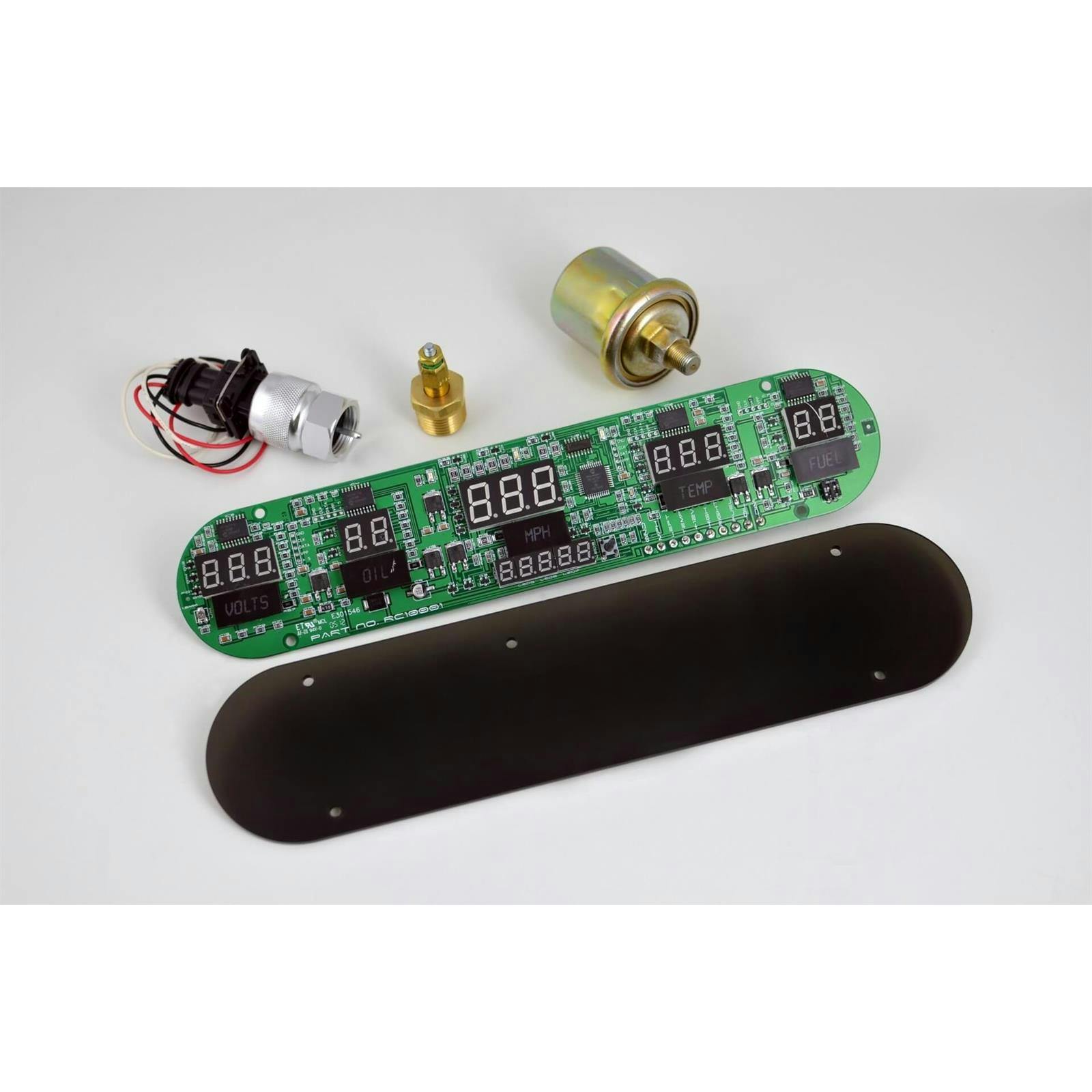 Intellitronix DP10001G Digital 6 Gauge Panel Kit, White