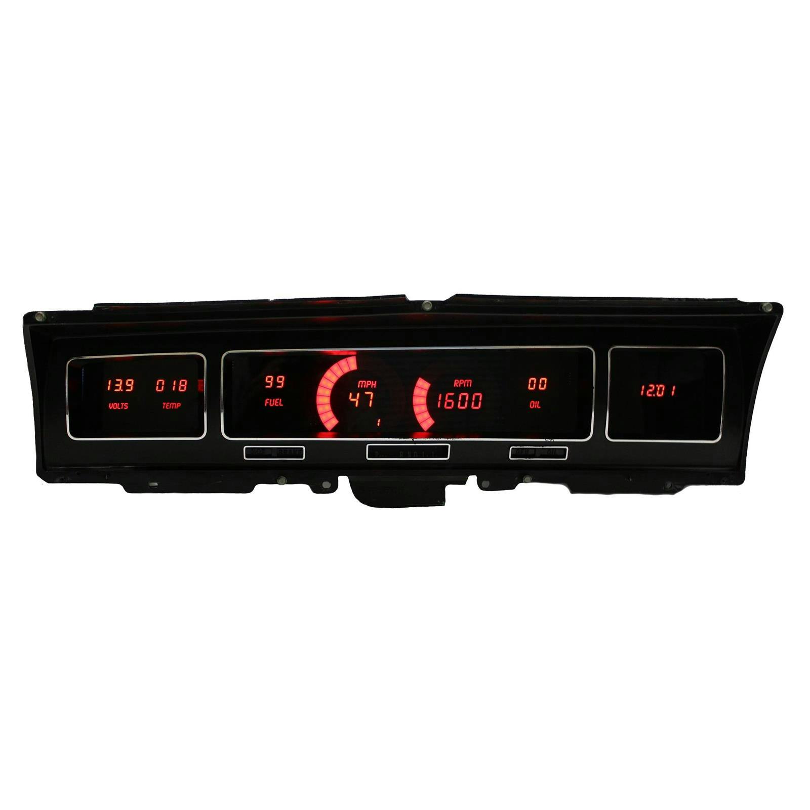 Intellitronix DP1208R Replacement Panel 1968 Impala, Red