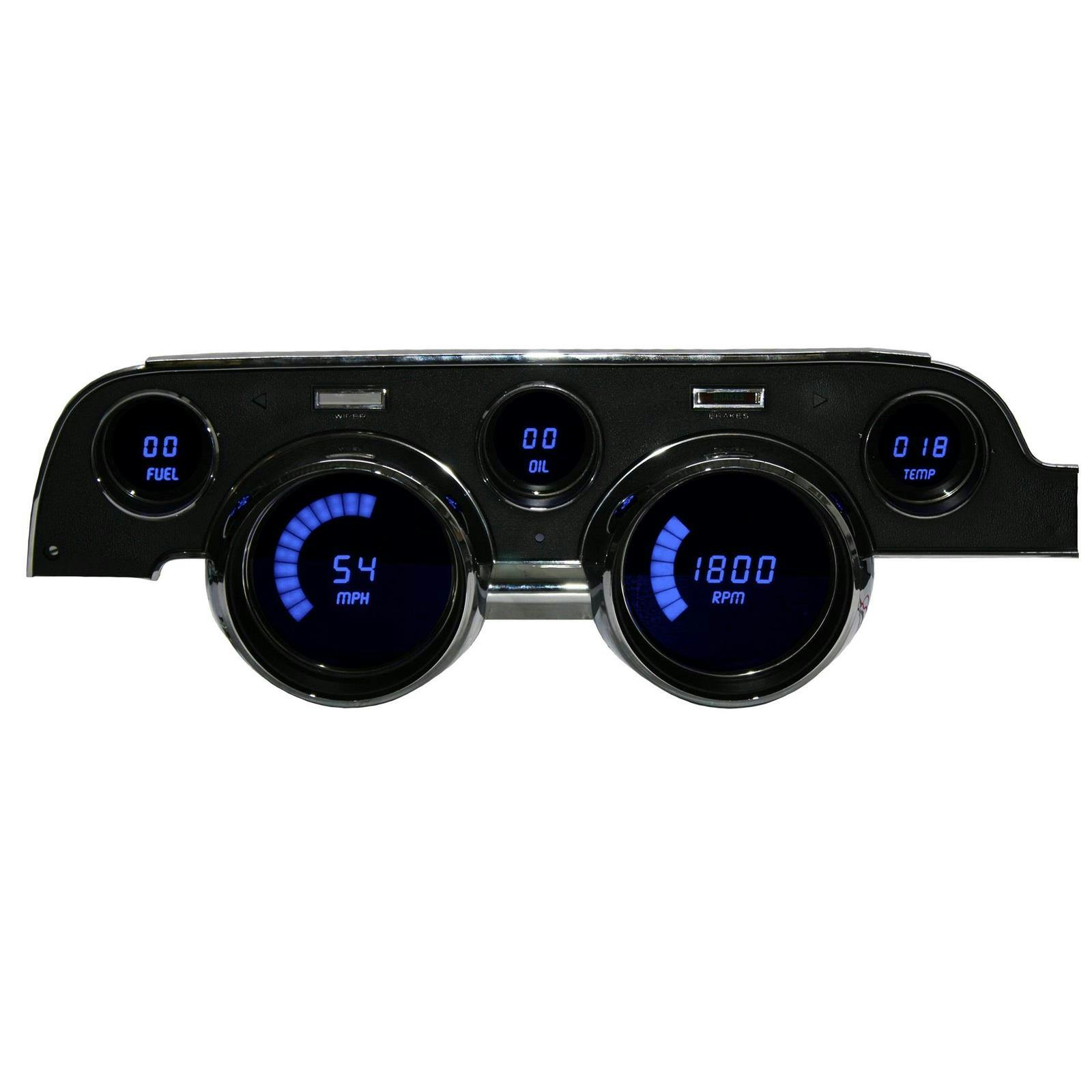 Intellitronix DP7002B Replacement Panel 67-68 Mustang, Blue