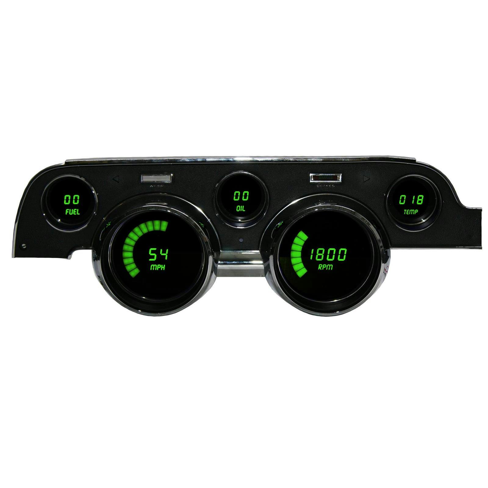 Intellitronix DP7002G Replacement Panel 67-68 Mustang, Green