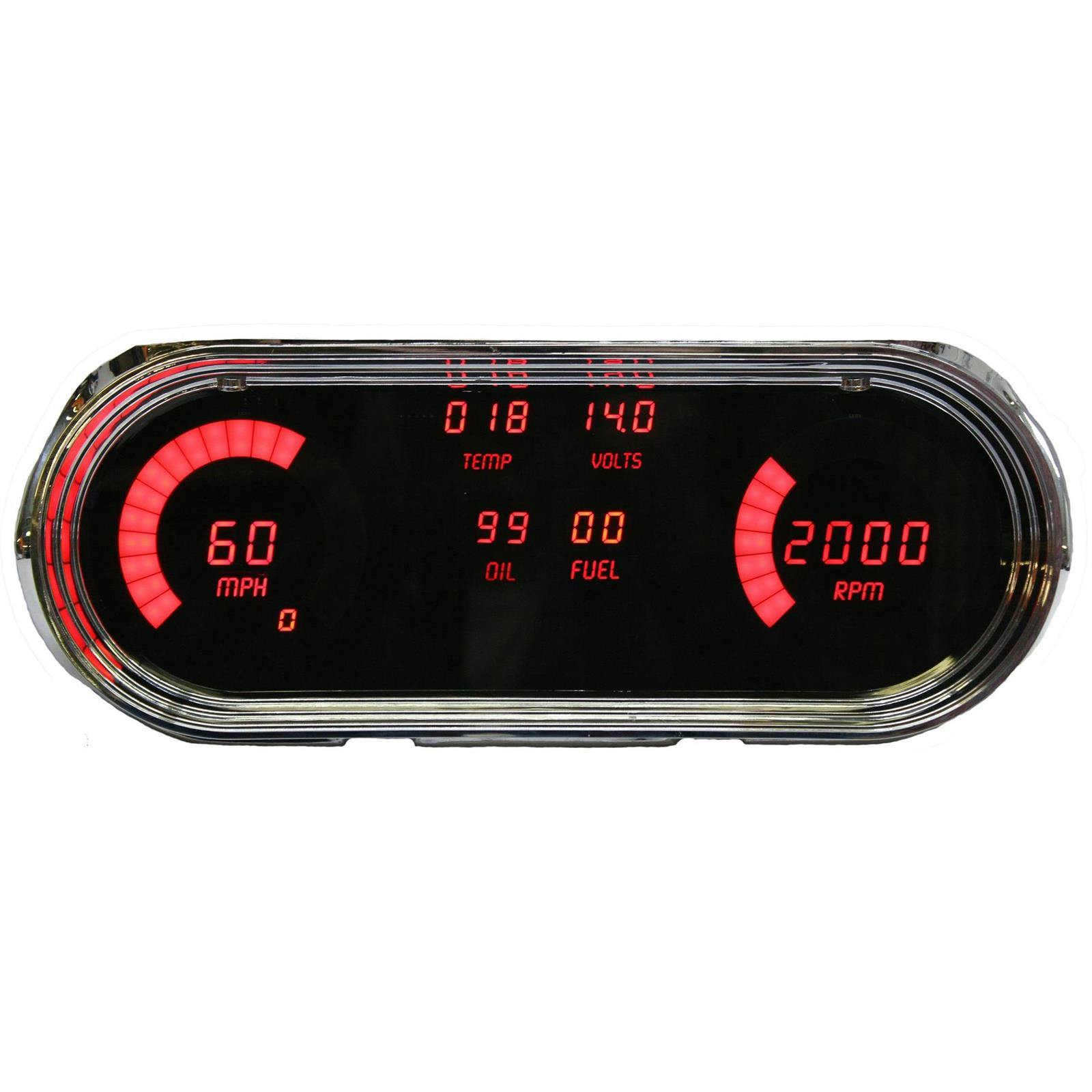 Intellitronix DP8001R Replacement Panel 62-65 Nova, Red