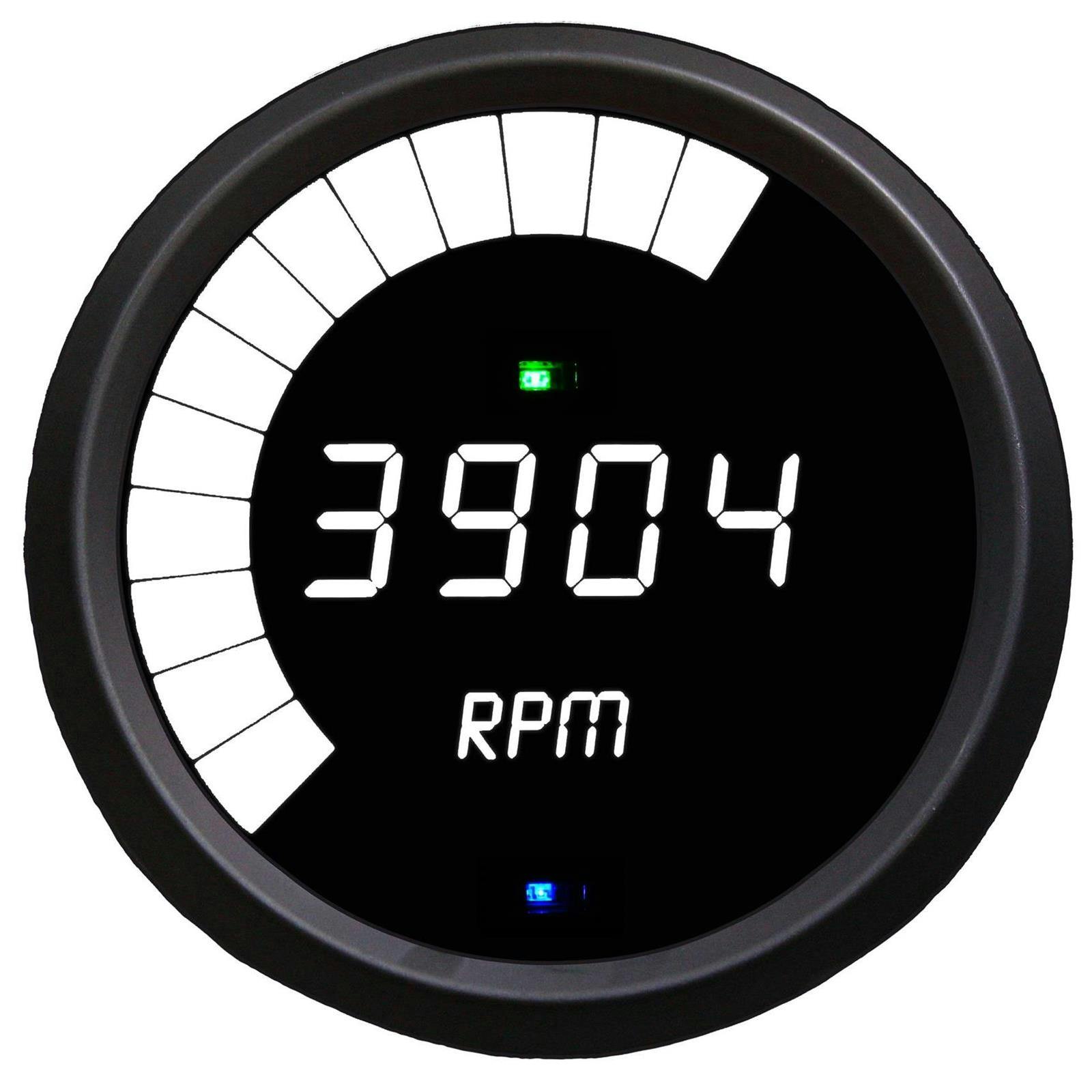 Intellitronix M9003W LED Digital Tachometer, White