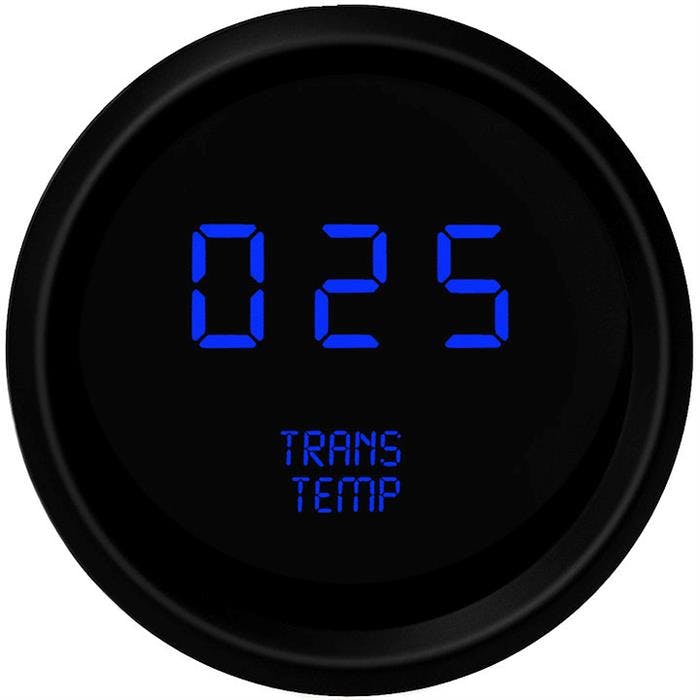 Intellitronix M9107B Digital Trans Temp Gauge, Blue