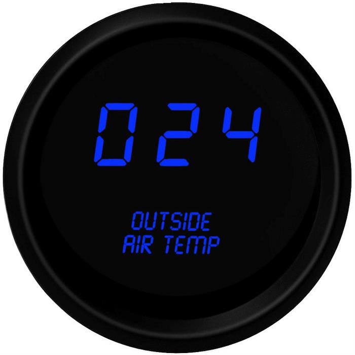 Intellitronix M9123B Digital Outside Air Temp Gauge, Blue