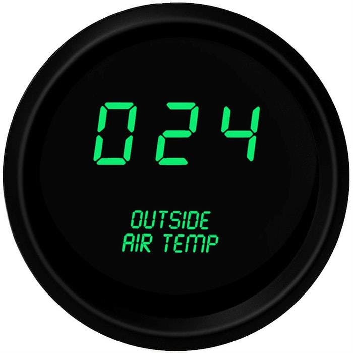 Intellitronix M9123G Digital Outside Air Temp Gauge, Green