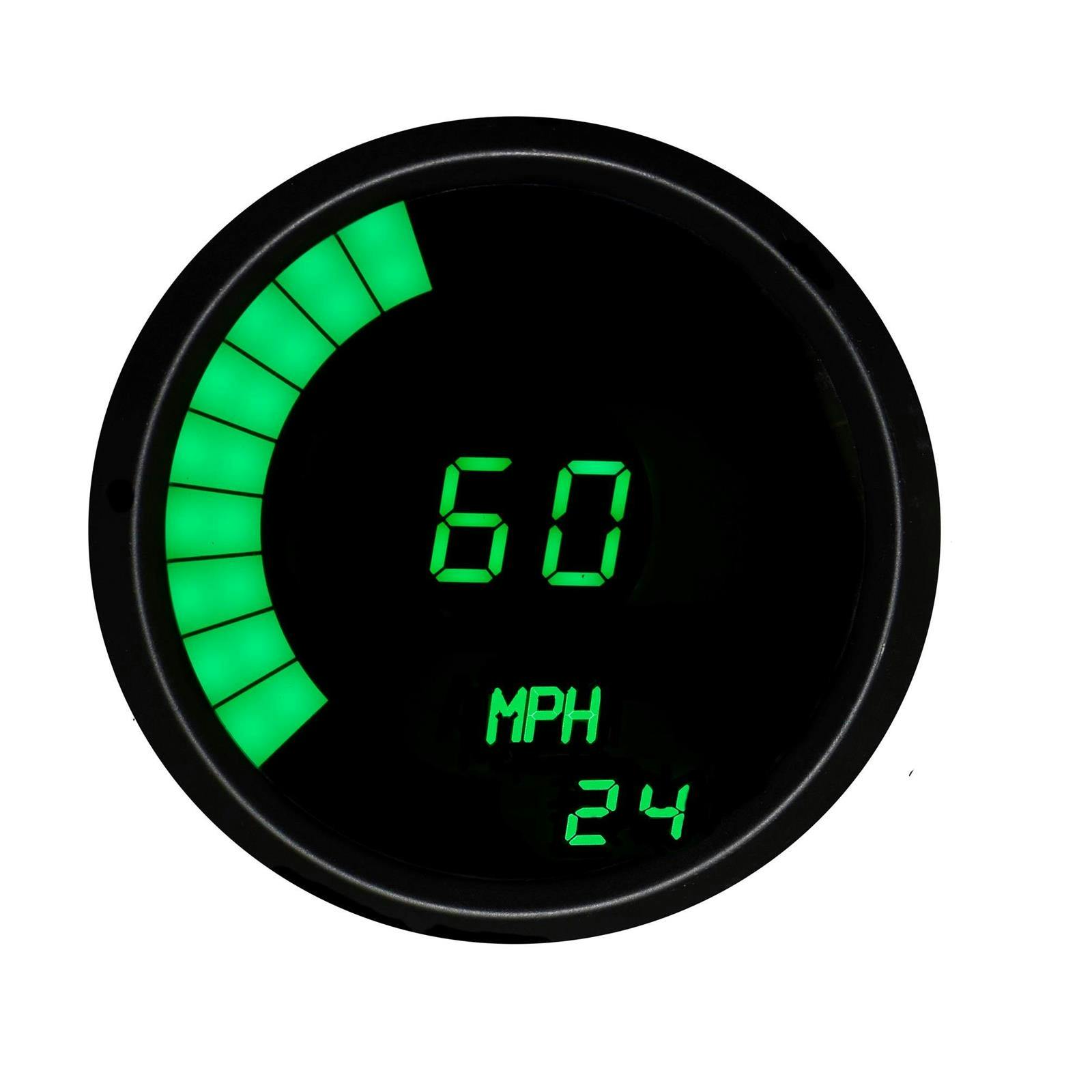 Intellitronix M9222G LED Digital/Bar Tachometer, Green