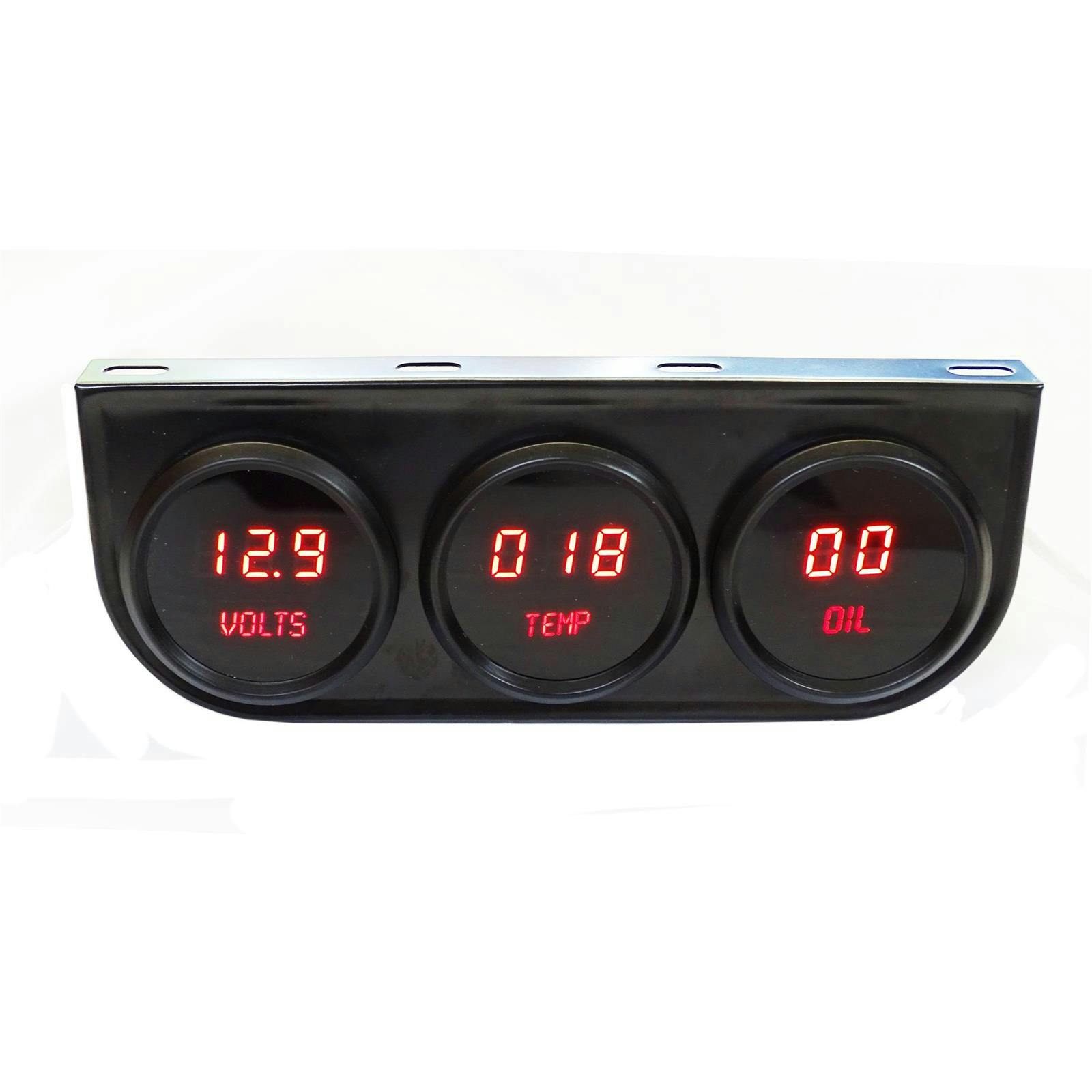 Intellitronix M9333R LED Digital Gauge Kit, Red