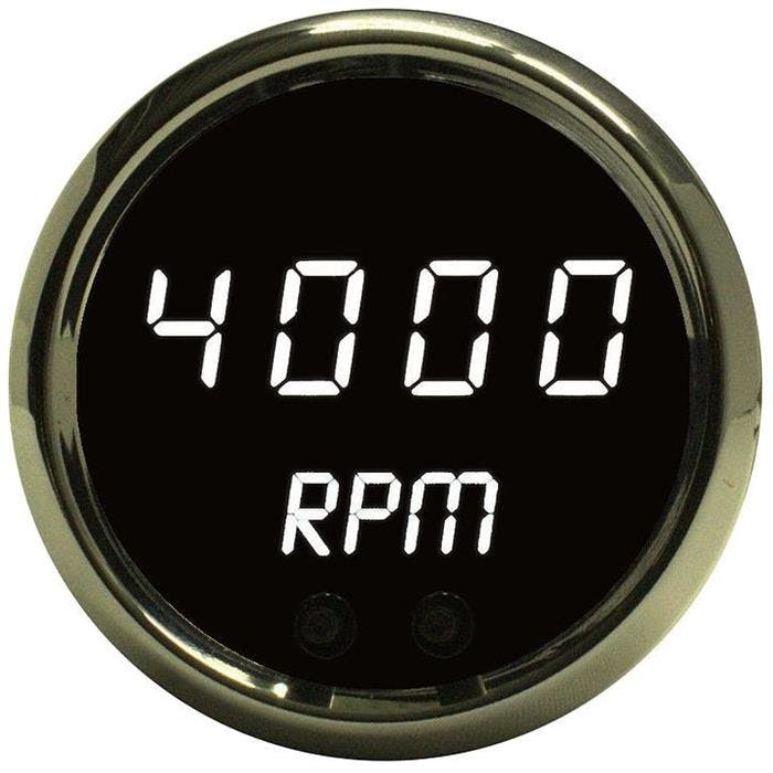 Intellitronix MS9002W LED Digital Tachometer, White