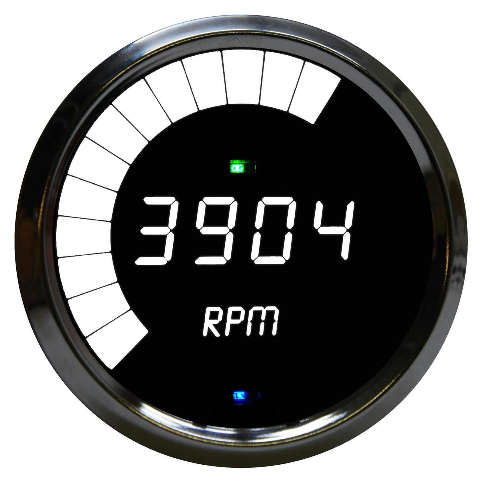 Intellitronix MS9003W LED Digital Tachometer, White