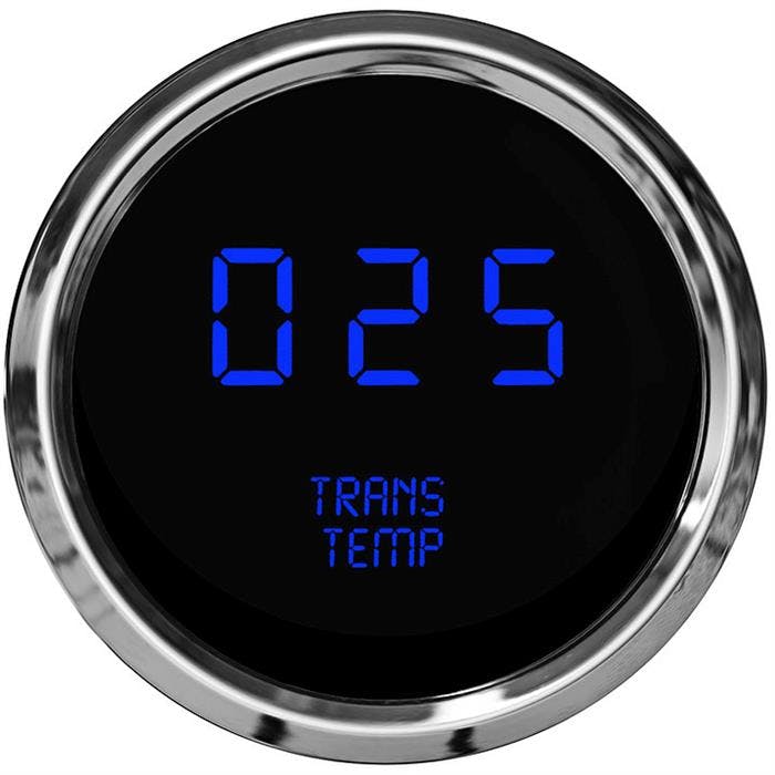 Intellitronix MS9107B Digital Trans Temp Gauge, Blue