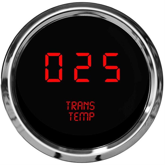 Intellitronix MS9107R Digital Trans Temp Gauge, Red
