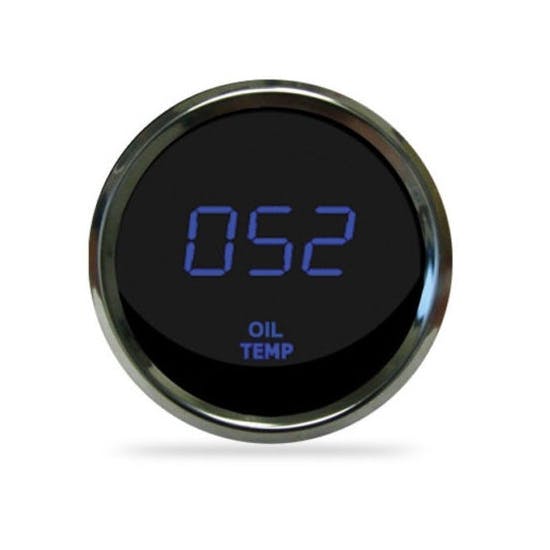 Intellitronix MS9108B LED Oil Temp Gauge, Blue