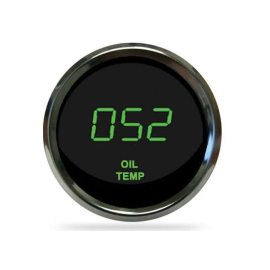 Intellitronix MS9108G LED Oil Temp Gauge, Green