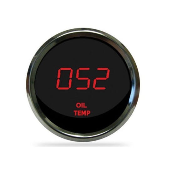 Intellitronix MS9108R LED Oil Temp Gauge, Red