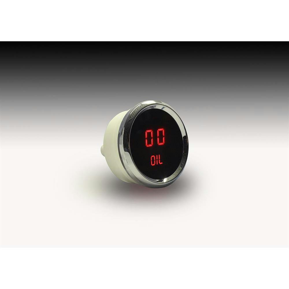 Intellitronix MS9114R LED Oil Pressure Gauge, Red