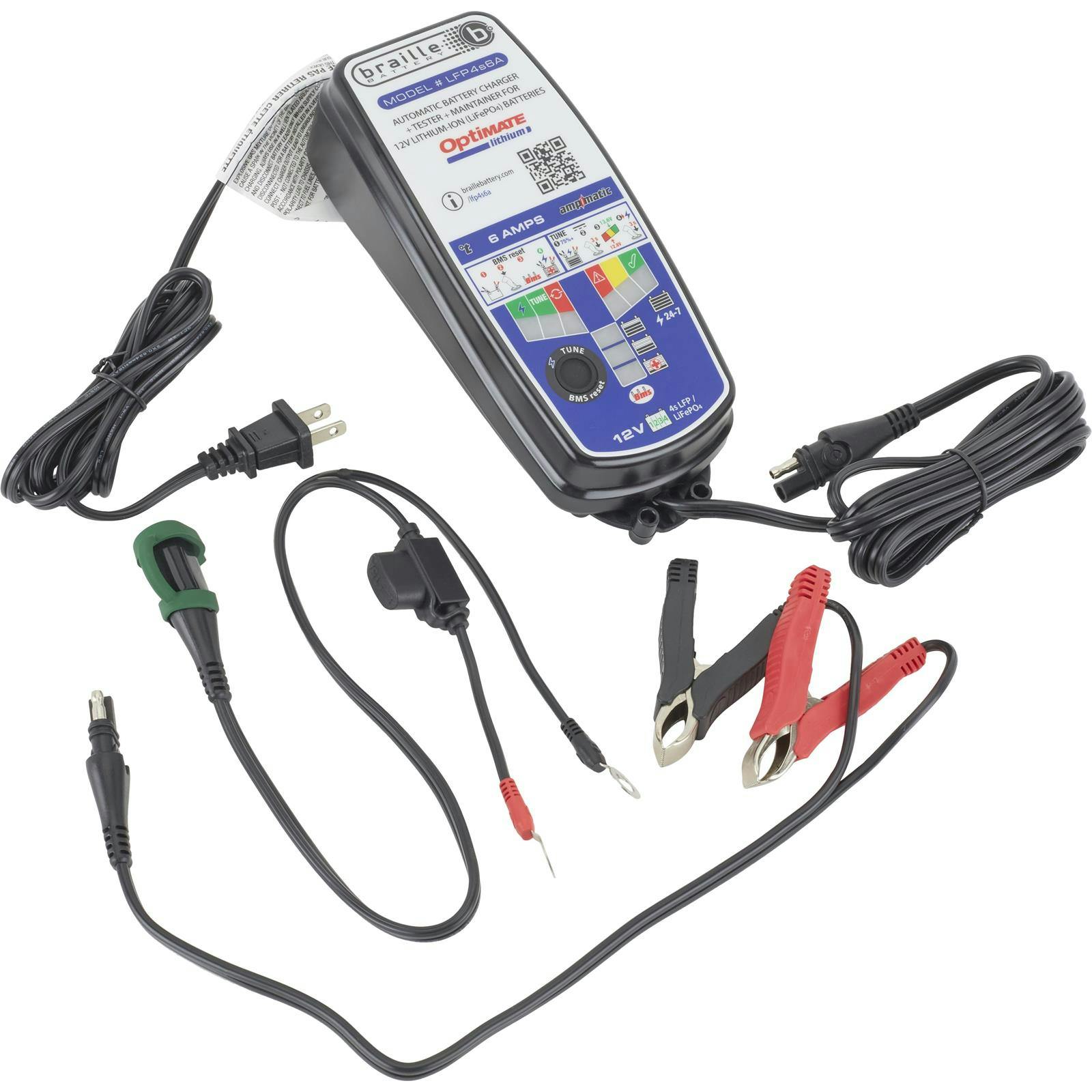 Braille Battery TM393 2.8V 6A Lithium Battery Charger/Maintainer