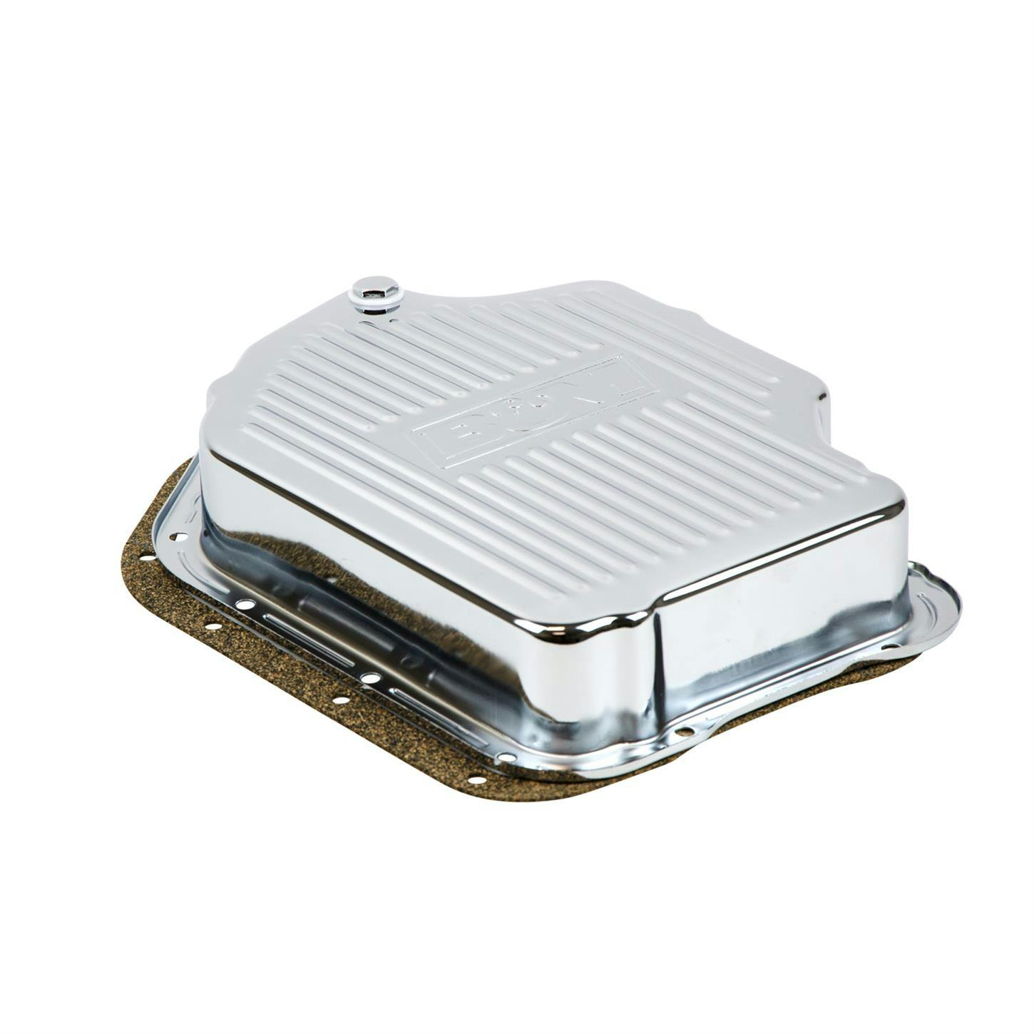 B&M 20289 Chrome Deep Transmission Pan For TH 400 Transmission
