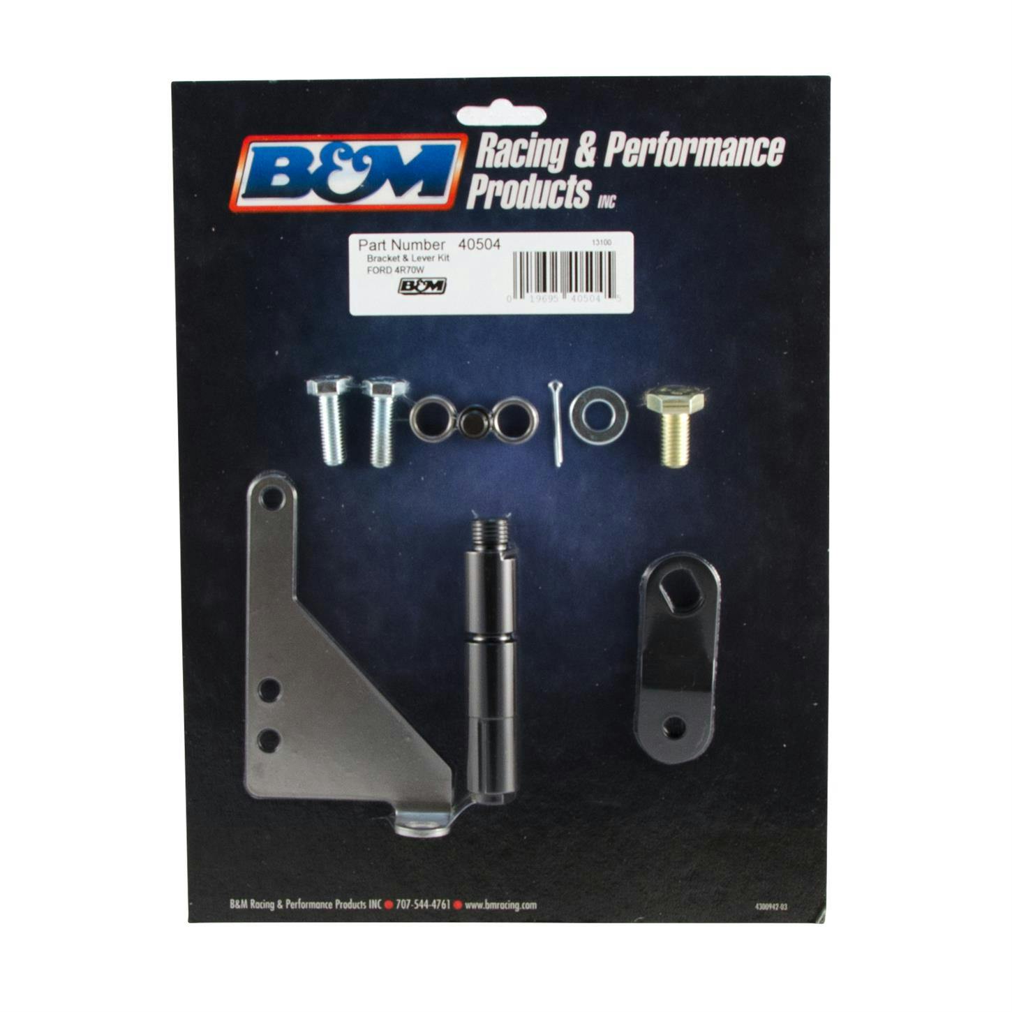 B&M 40504 Bracket/lever kit for Ford 4R70W Auto Trans