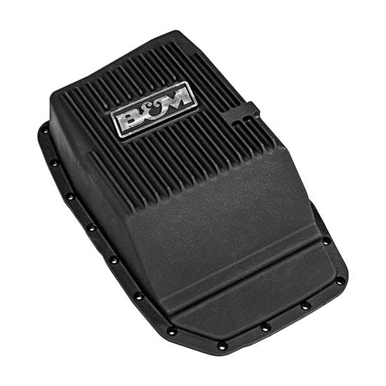 B&M 70394 Cast Alum Trans Pan for Ford 6R80, Black Anodized