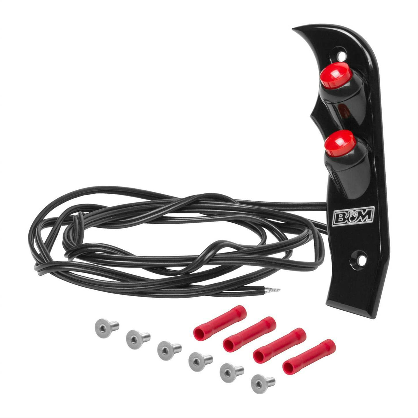 B&M 81164 Shifter Accessory, Magnum Grip Side Plate with Buttons