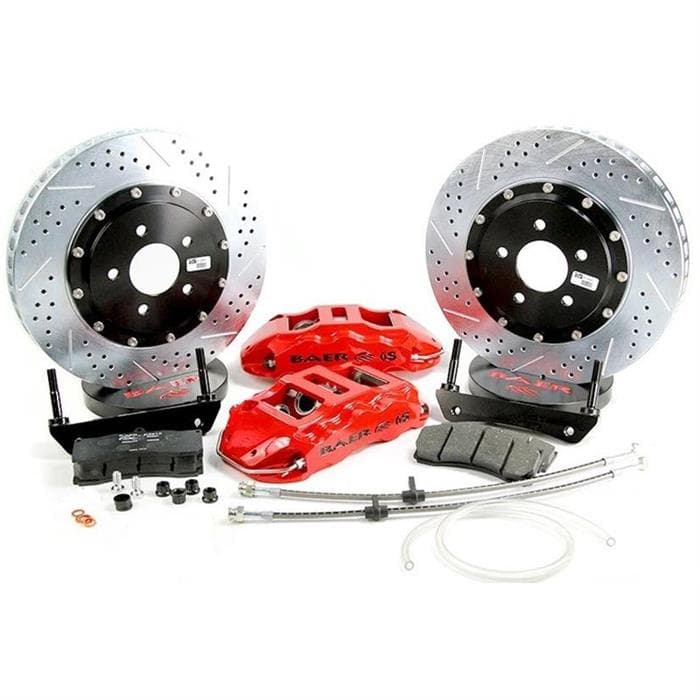 Baer Brakes 4301018R 14" Extreme+ Front Brake Kit, Red, SDZ