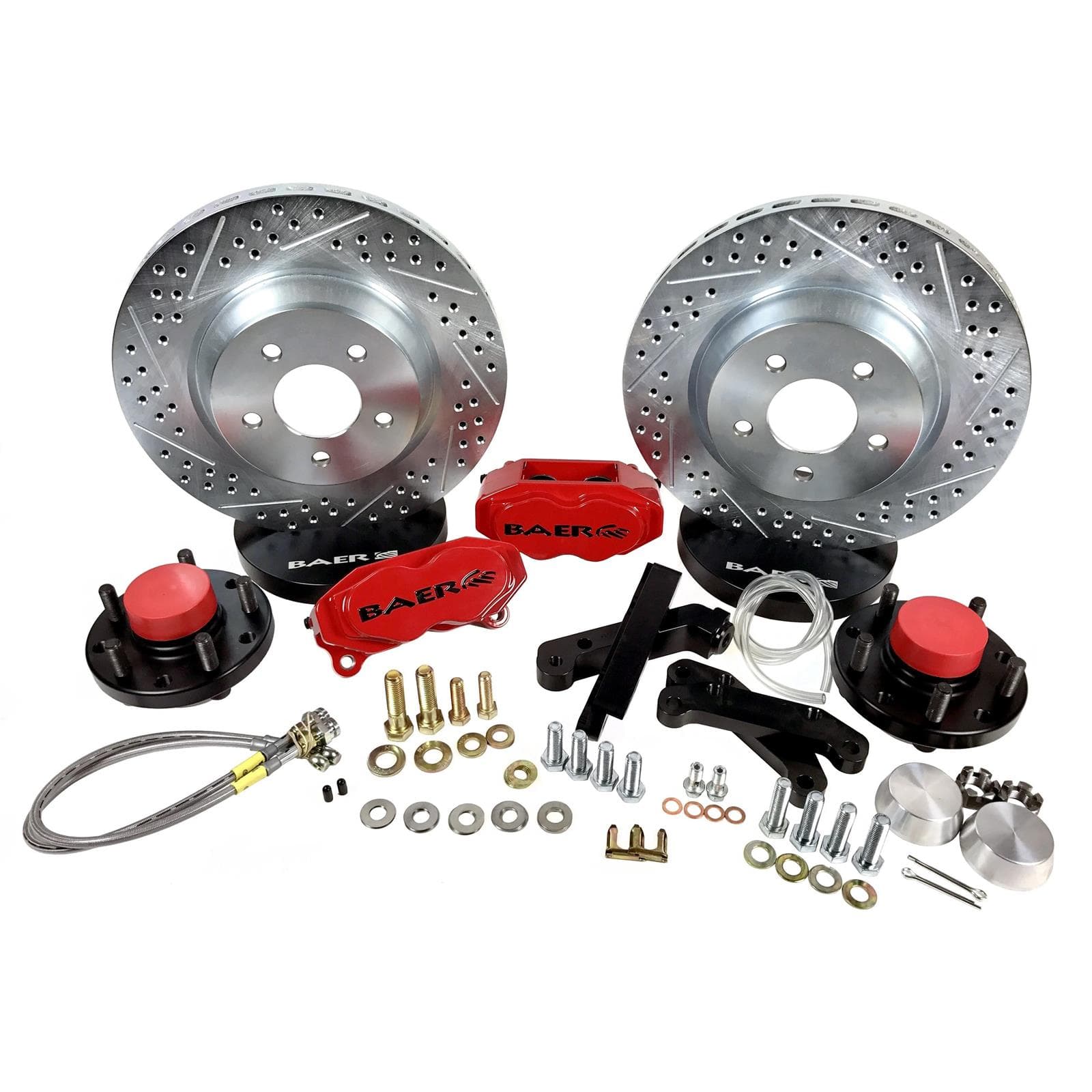 Baer Brakes 4261447S 13" SS4 Brake Sys Frt Slvr 68-69 Mstng