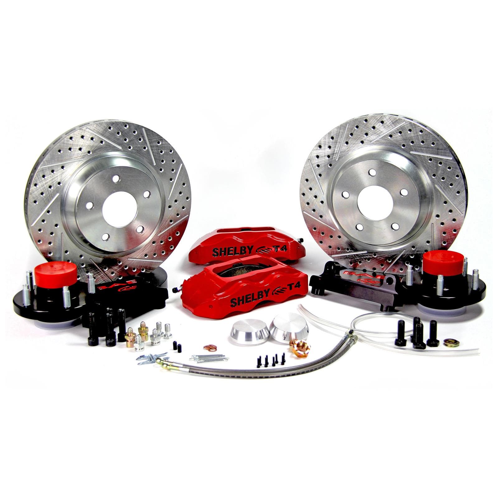 Baer Brakes 4261365R 13" Track4 Brake Sys Frt Red 37-48 Ford