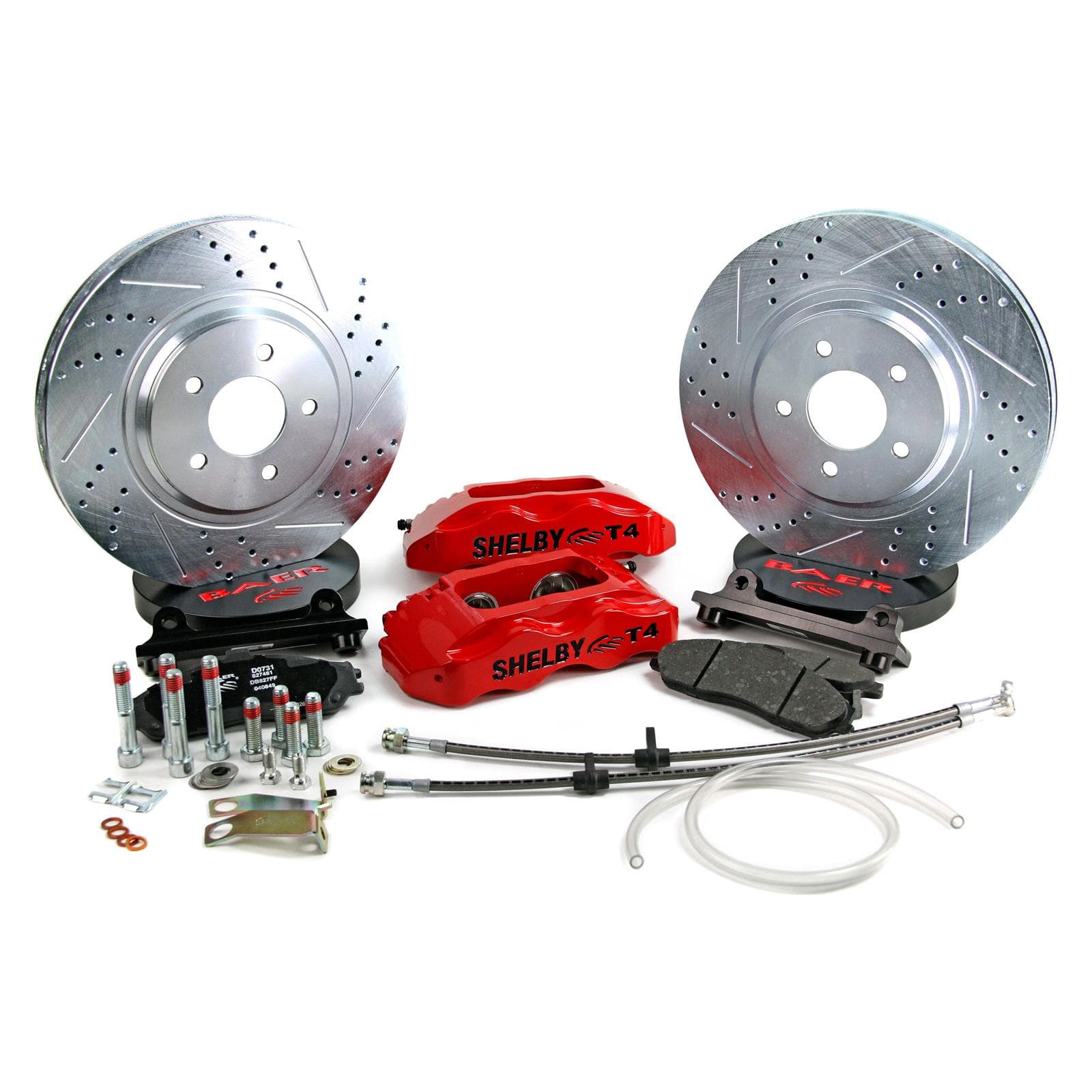 Baer Brakes 4261277R 13" Track4 Brake Sys Frt Red 94-04 Mstng