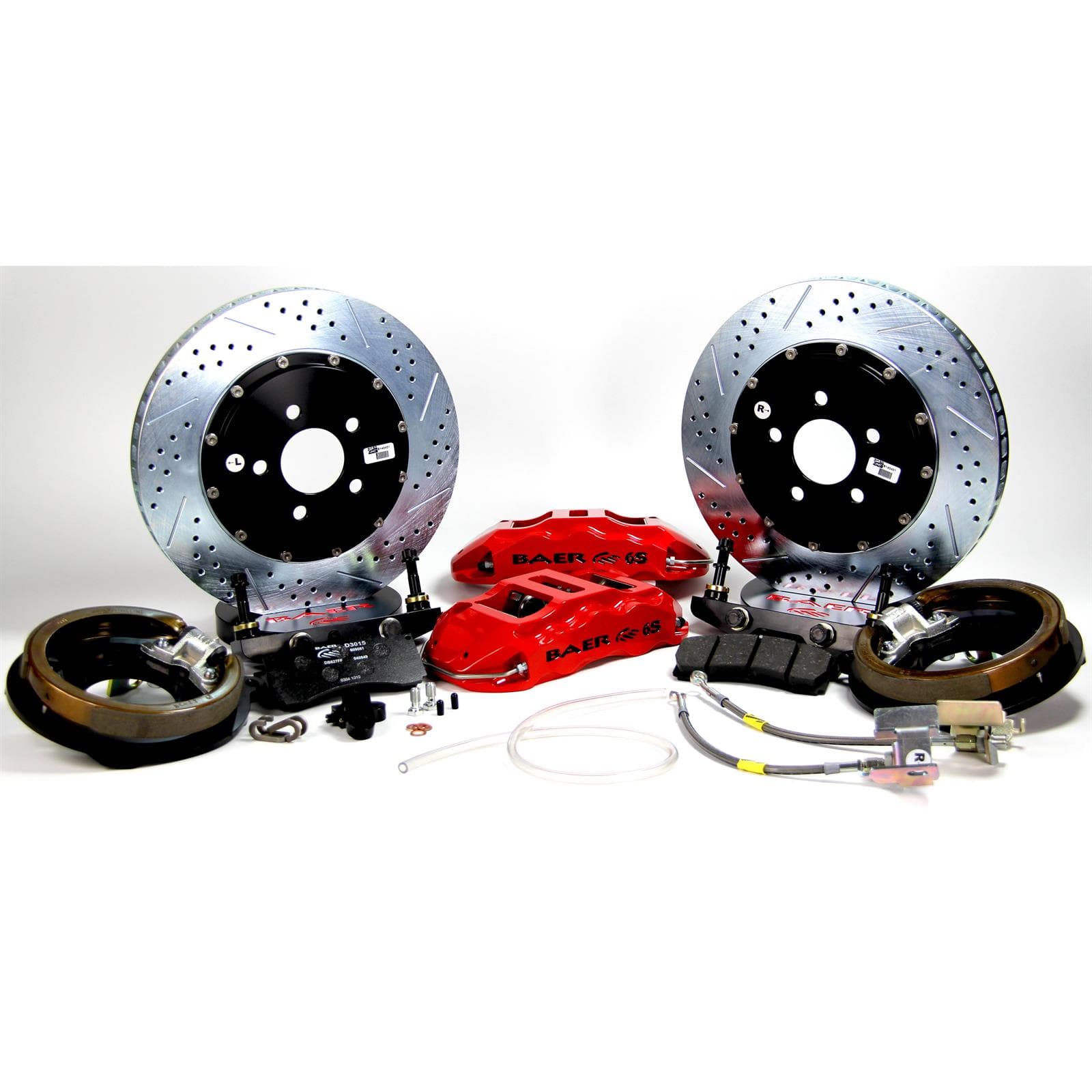 Baer Brakes 4302123S 14" Extreme+ Rear Brake Kit, Silver, SDZ