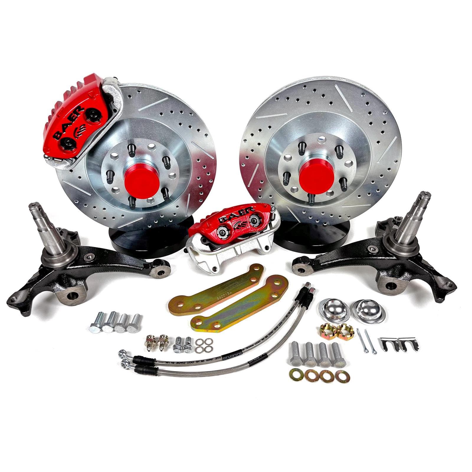 Baer Brake Systems 4301656R Brake System Front Red 78-88 G-Body