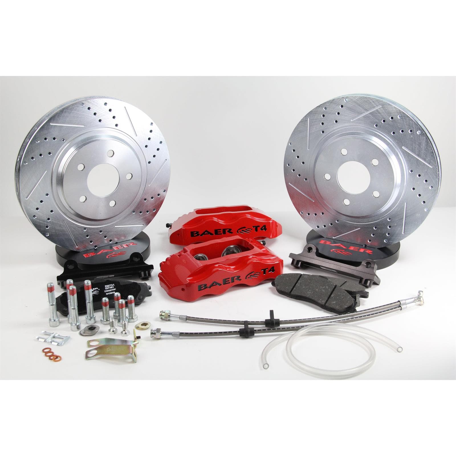 Baer Brakes 4301410B 13" Track4 Front Brake Kit, Black, SDZ