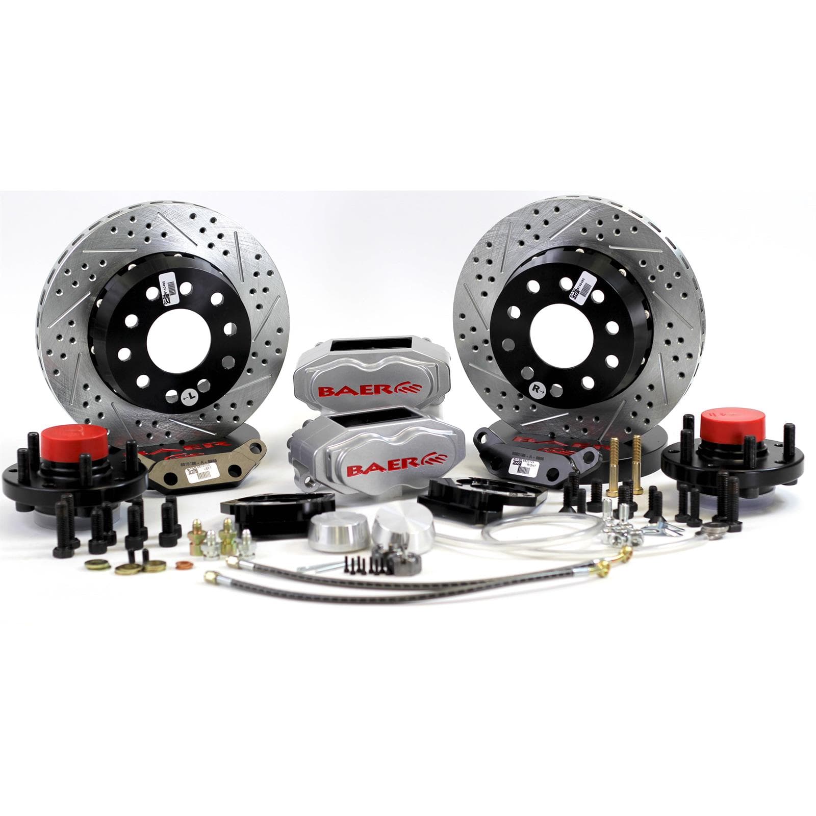 Baer Brakes 4301503S 11" SS4+ Brake Sys Frt Slvr 65-66 Stang
