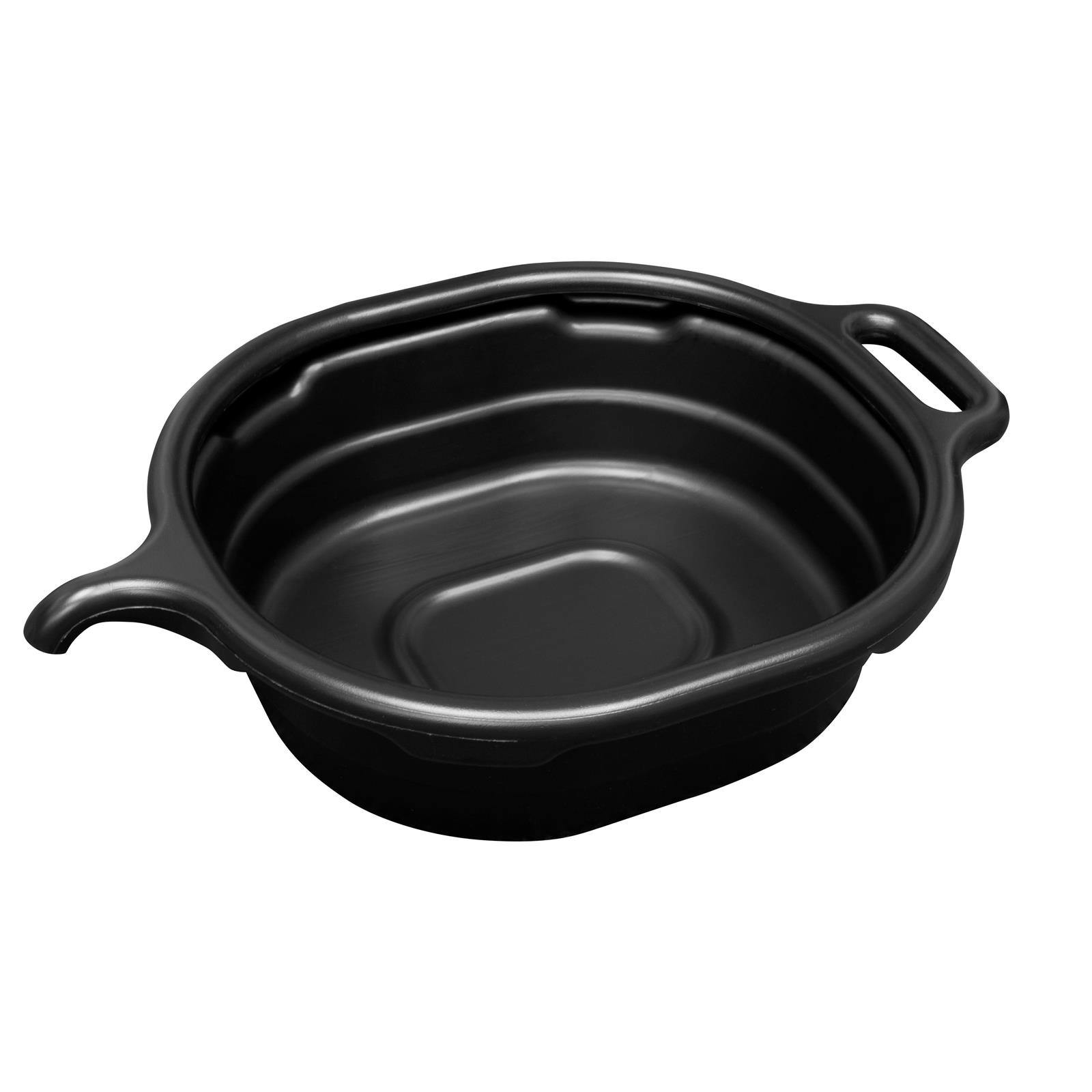 Lisle Corporation 17972 Oval Drain Pan, 4.5 Gallon, Black