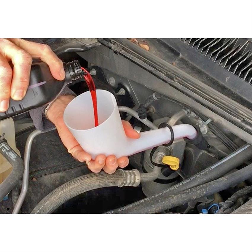 Lisle Corporation 18232 Offset Funnel With Spout Cap And Lid