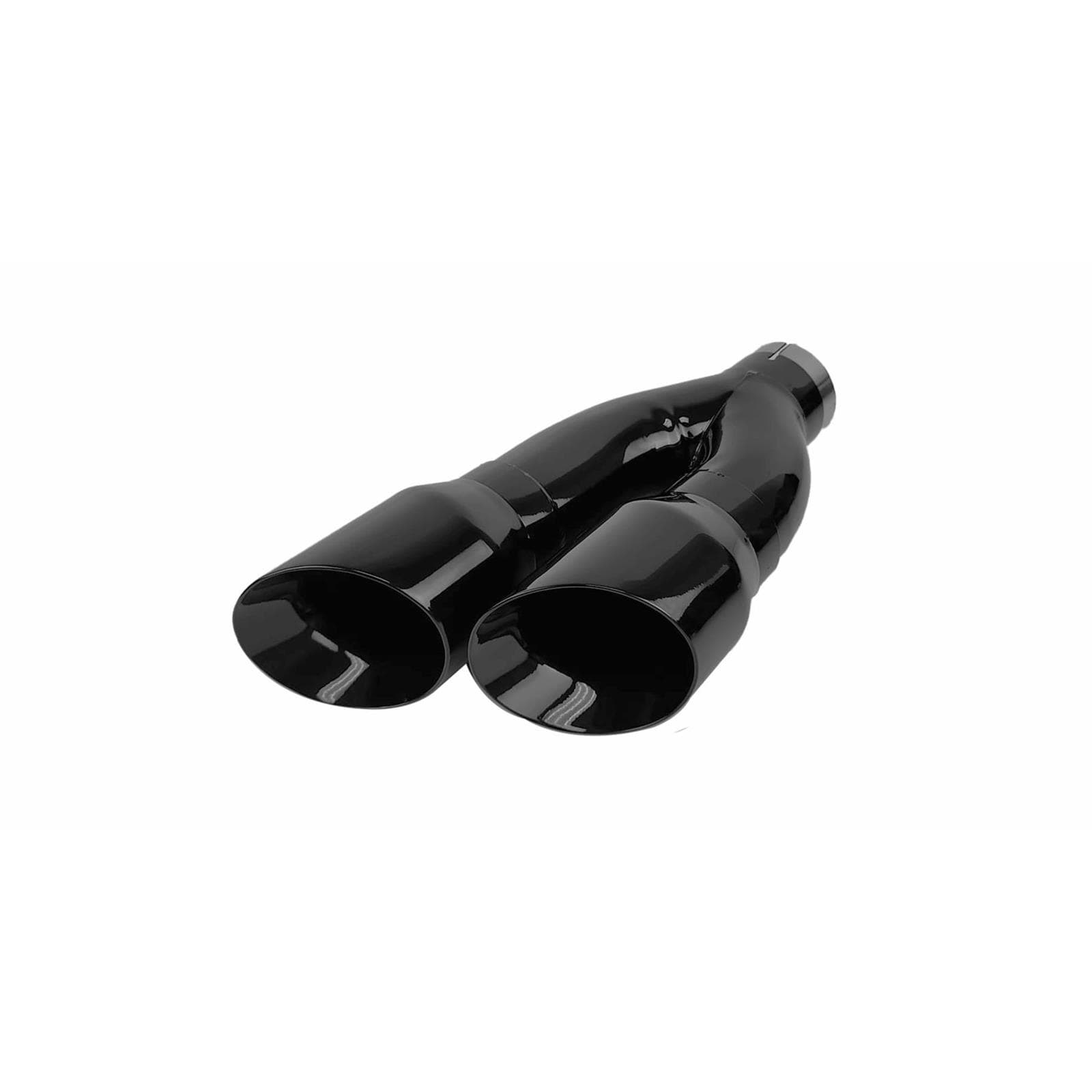 Netami NT-1690CBK Black Ceramic Side Exit Dual CER Exhaust Tip