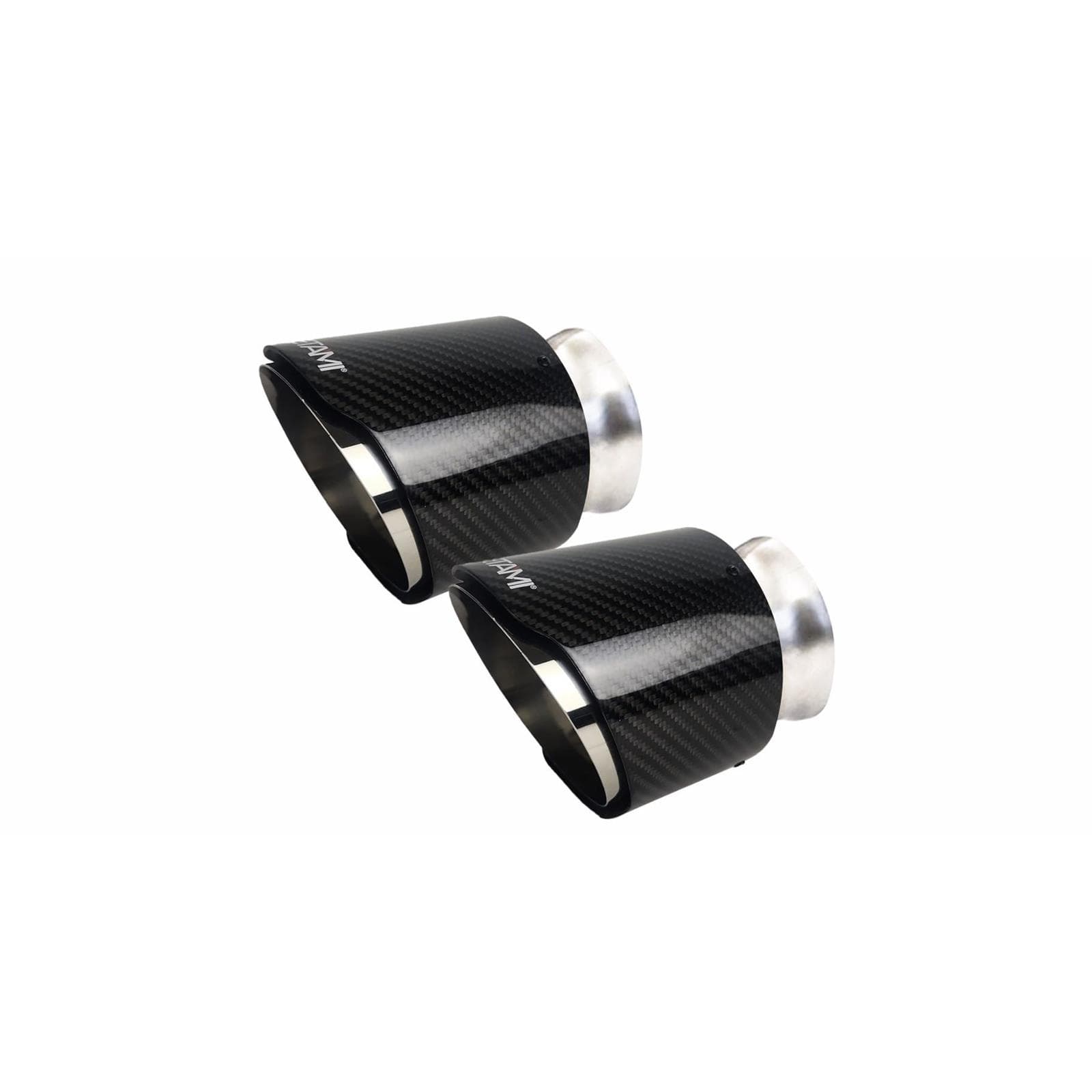 Netami 2590 304 Stainless Steel Charger Exhaust Tips, Pair
