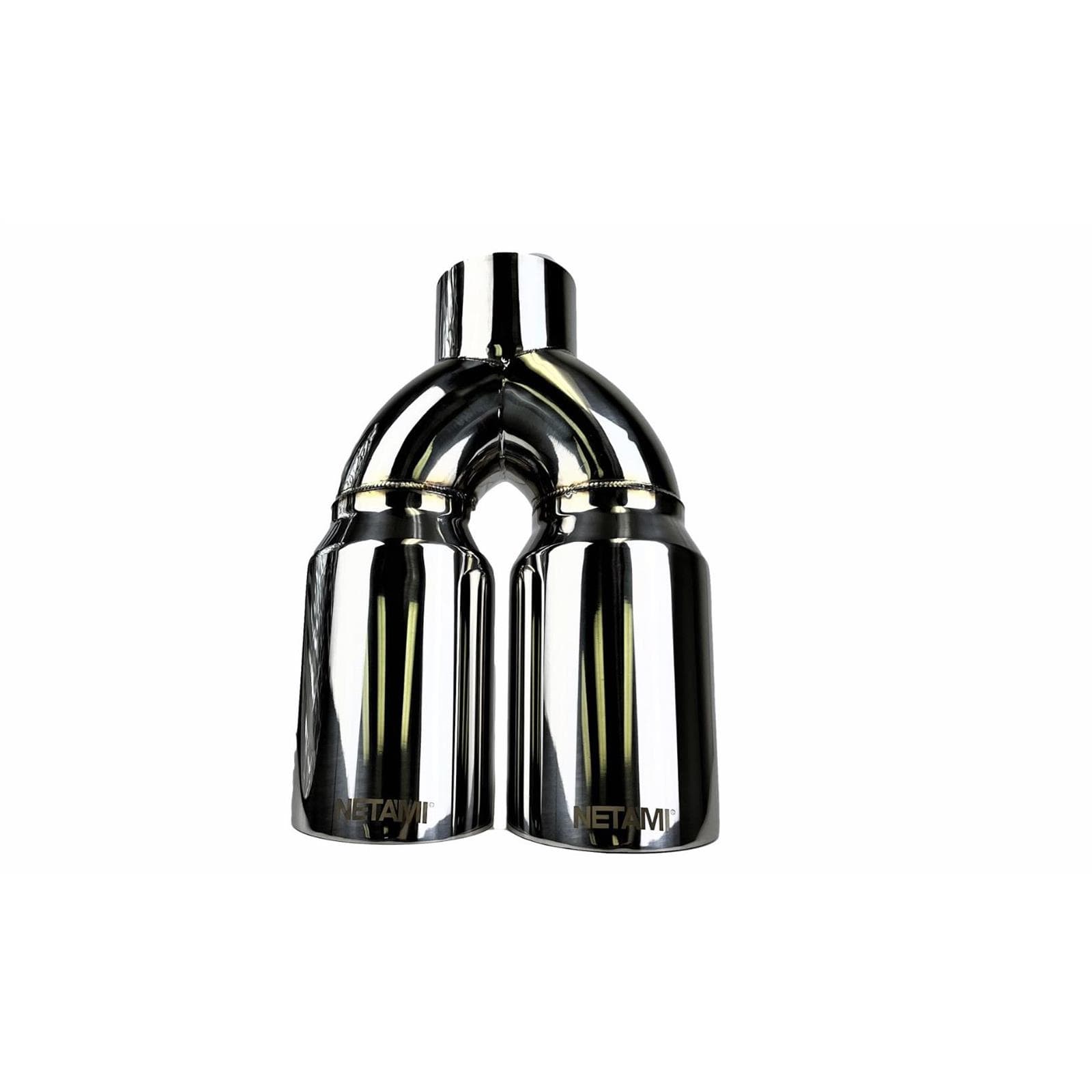 Netami NT-1648CP Polished 304 Stainless Steel Dual Exhaust Tip