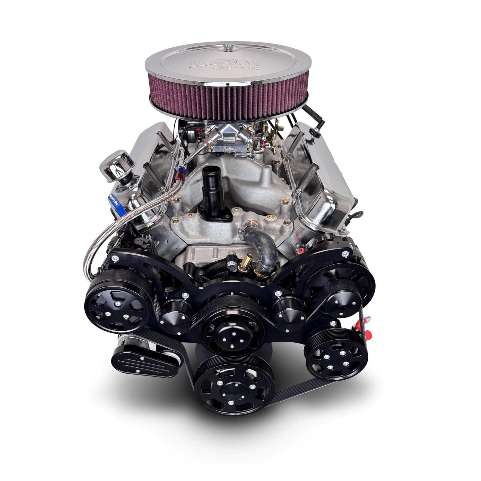 BluePrint BPC4085CTCKB Chrysler 408 Dressed Engine, Blk Pulley
