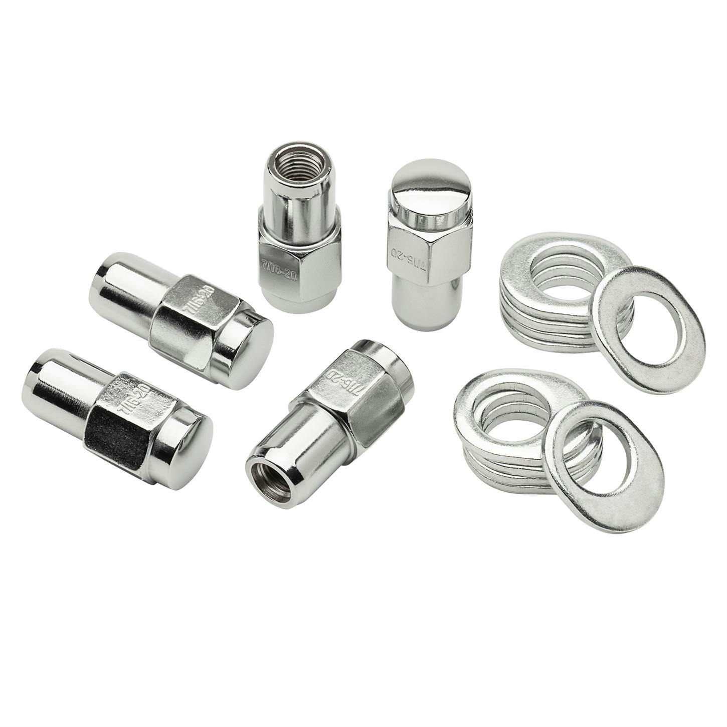 Cragar A-KN2111 Lug Nut, 7/16 RH, Center & Offset Washers, 5 Pack