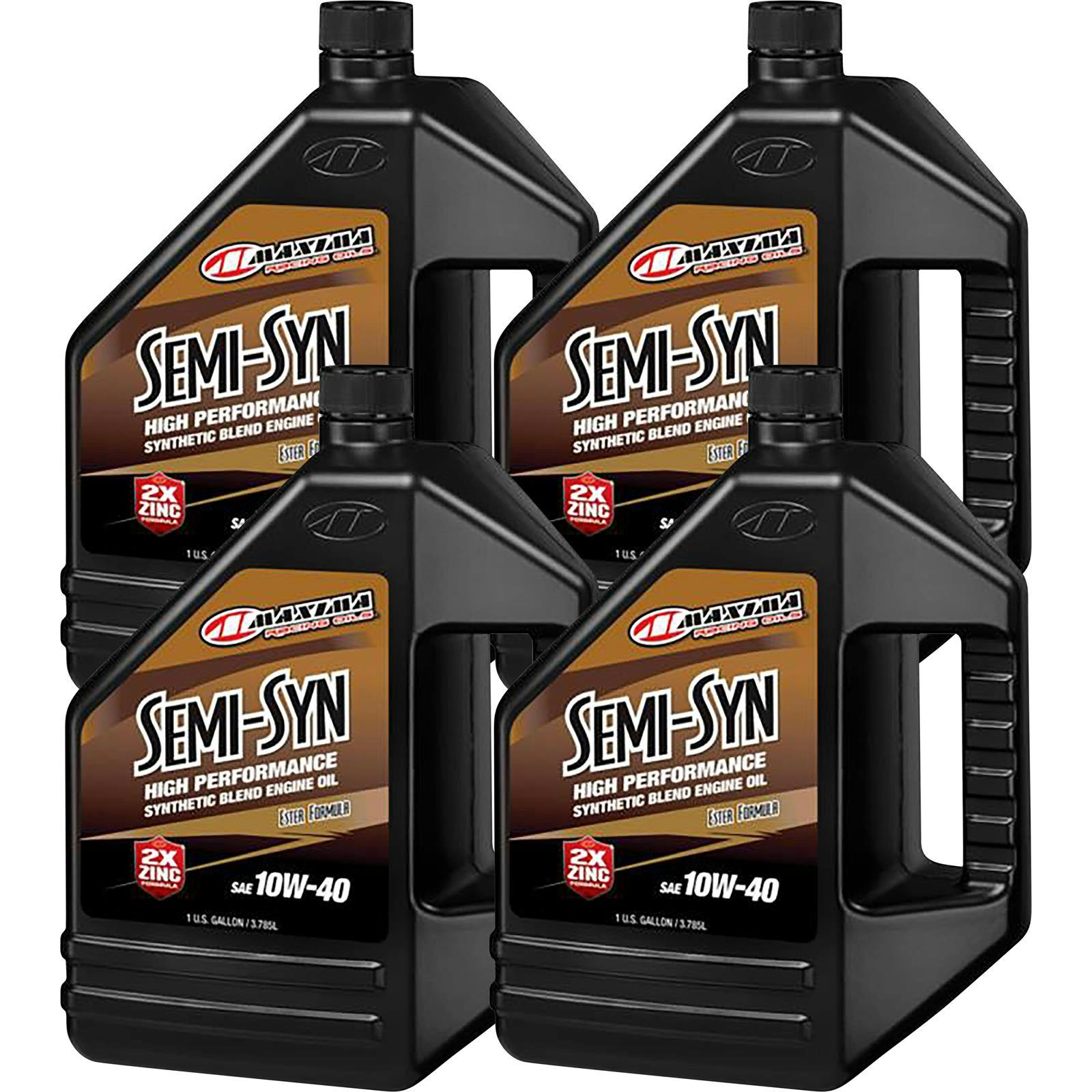 Maxima Racing Oils Semi-Synthetic, 10W40, 4 Gallons