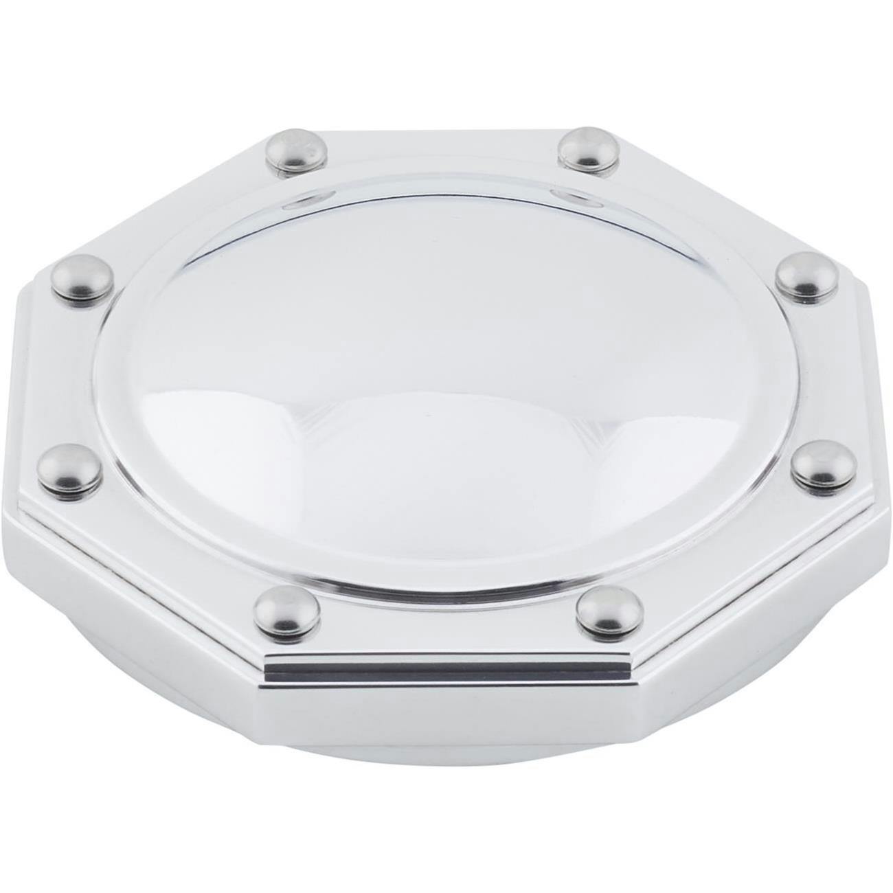 OTB Gear 6308 Octagon Gas Cap, Polished, 1932-48 Ford