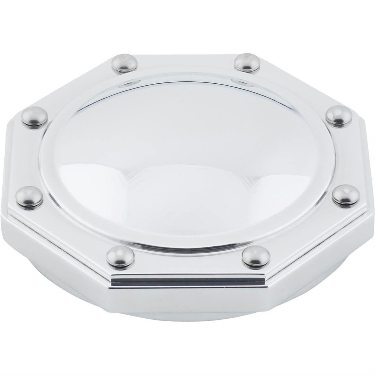 OTB Gear 6309 Octagon Gas Cap, Polished, 1928-65 Chevy