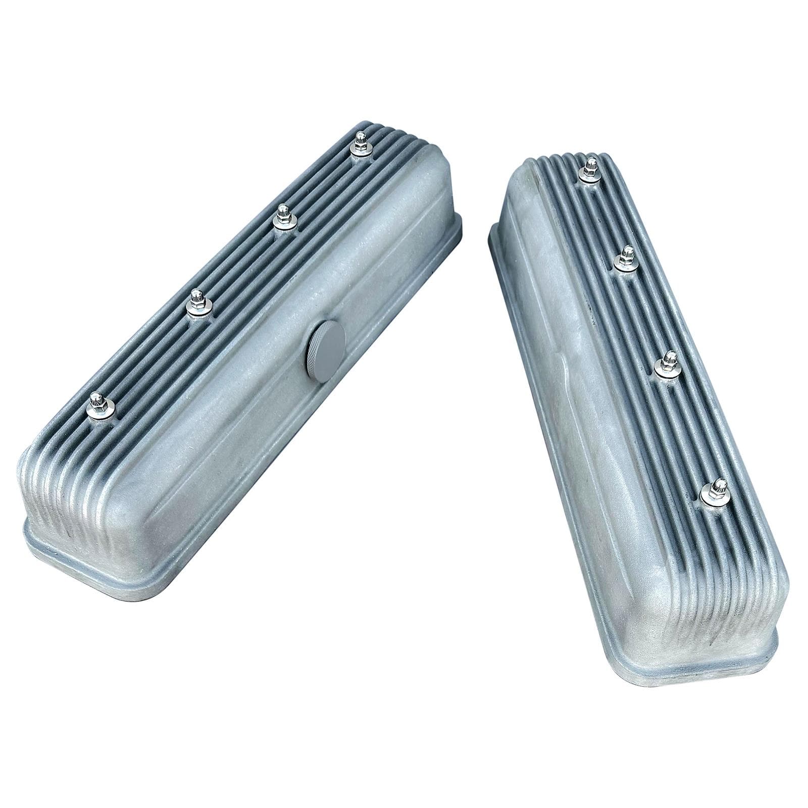 OTB GEAR 6417 Finned Vintage Style LS Valve Covers, Unpolished