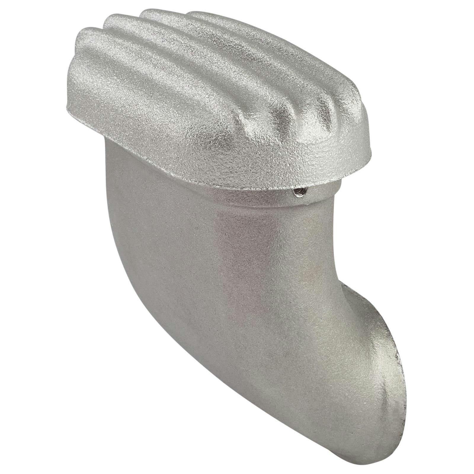 OTB Gear 6811 Oil Breather Tube, 90 Degree, Finned, Unpolished