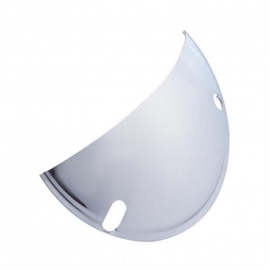 United Pacific 10477 5 3/4" Chrome Half-moon Headlight Shield