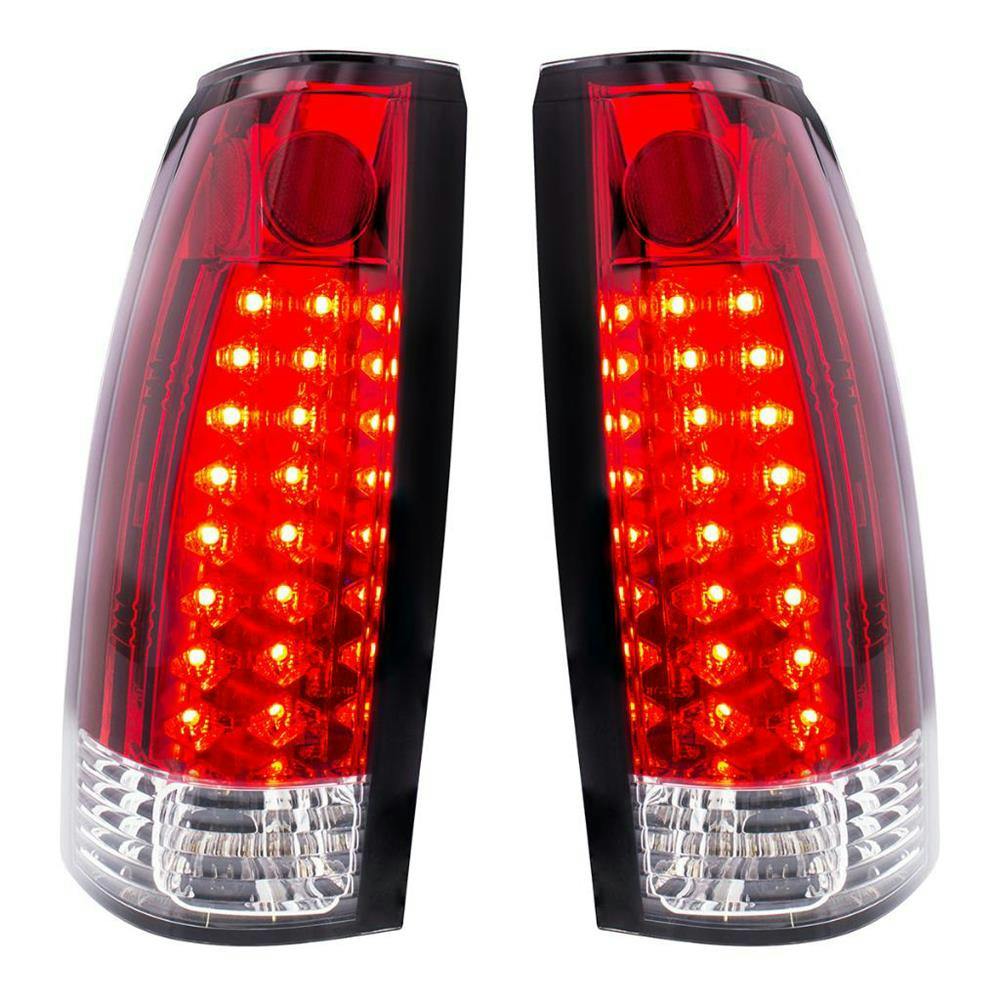 United Pacific 110545 LED Tail Light, Pair, Red, 88-98 GM Truck