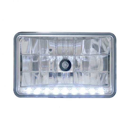United Pacific 31368 4" X 6" Crystal Headlight, Low Beam